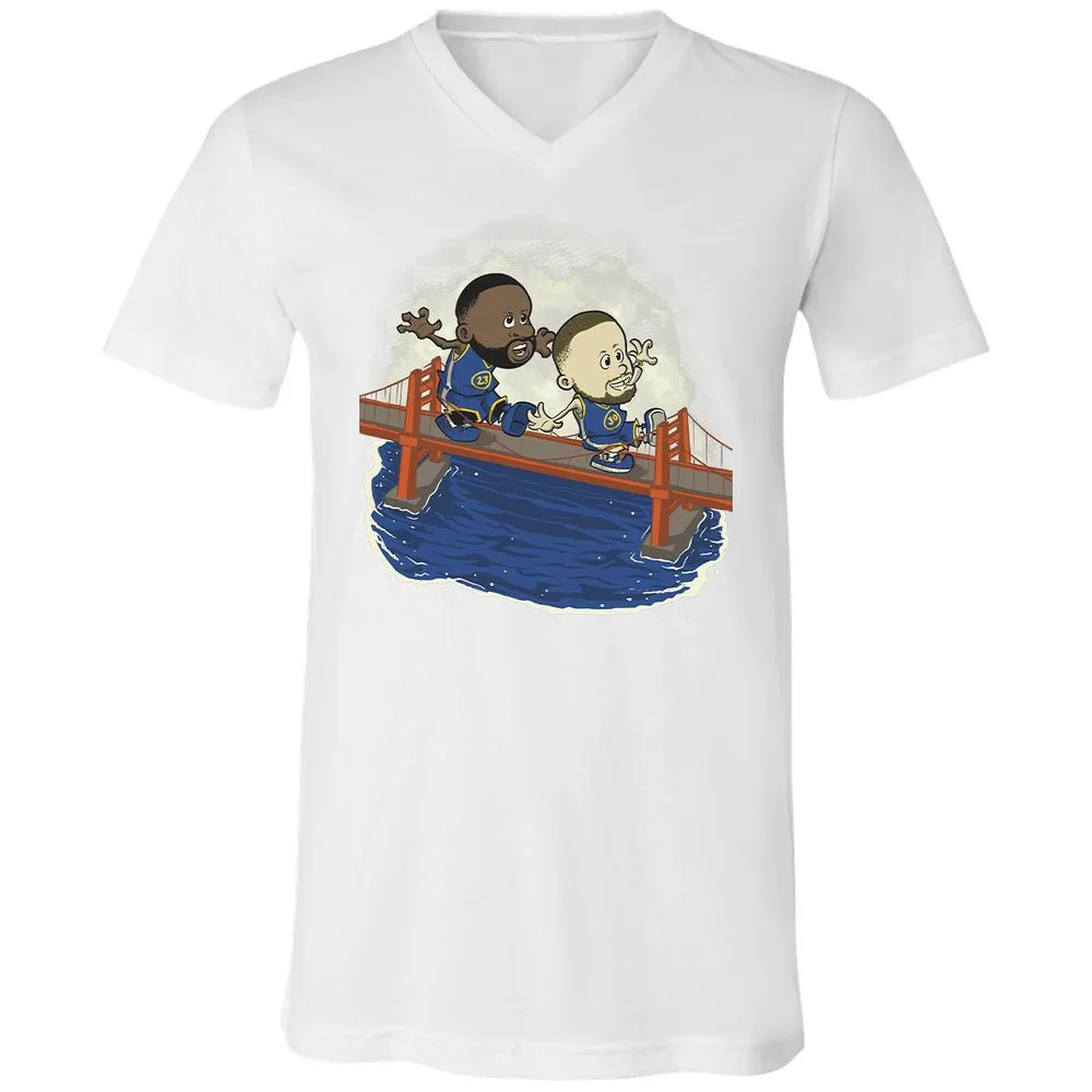 Unisex V-Neck T-Shirt - UJ31YLGE - White - 5