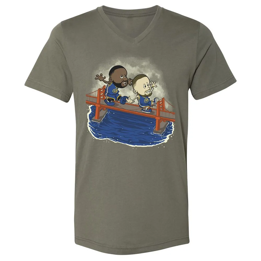 Unisex V-Neck T-Shirt - UJ31YLGE - Military Green - 10