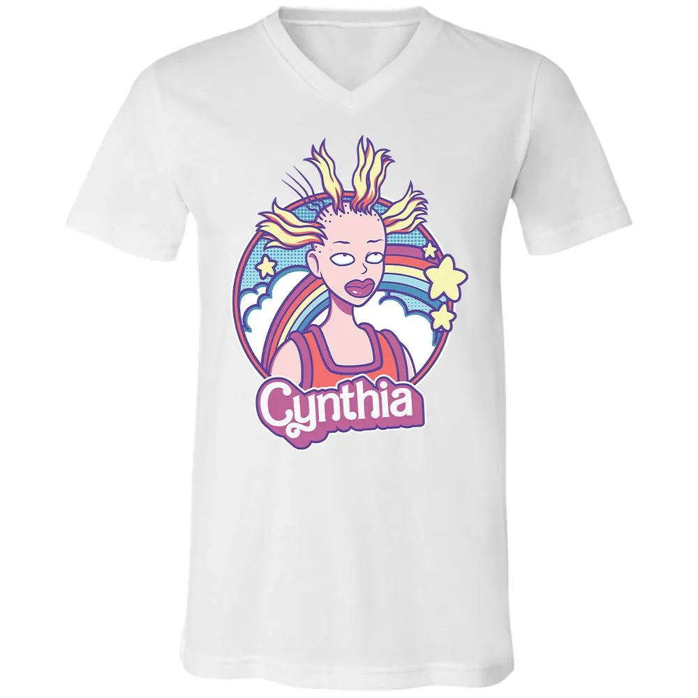 Unisex V-Neck T-Shirt - XKX7HKH4 - White - 5