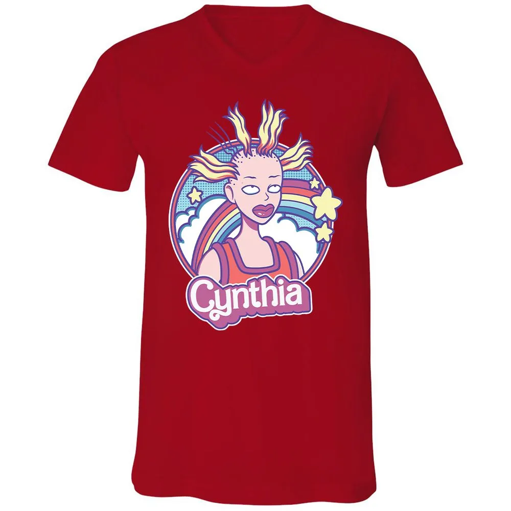 Unisex V-Neck T-Shirt - XKX7HKH4 - Red - 3