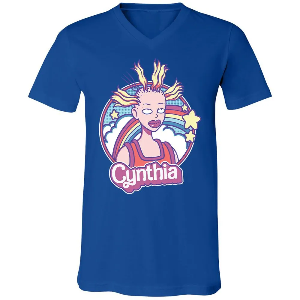 Unisex V-Neck T-Shirt - XKX7HKH4 - True Royal - 4