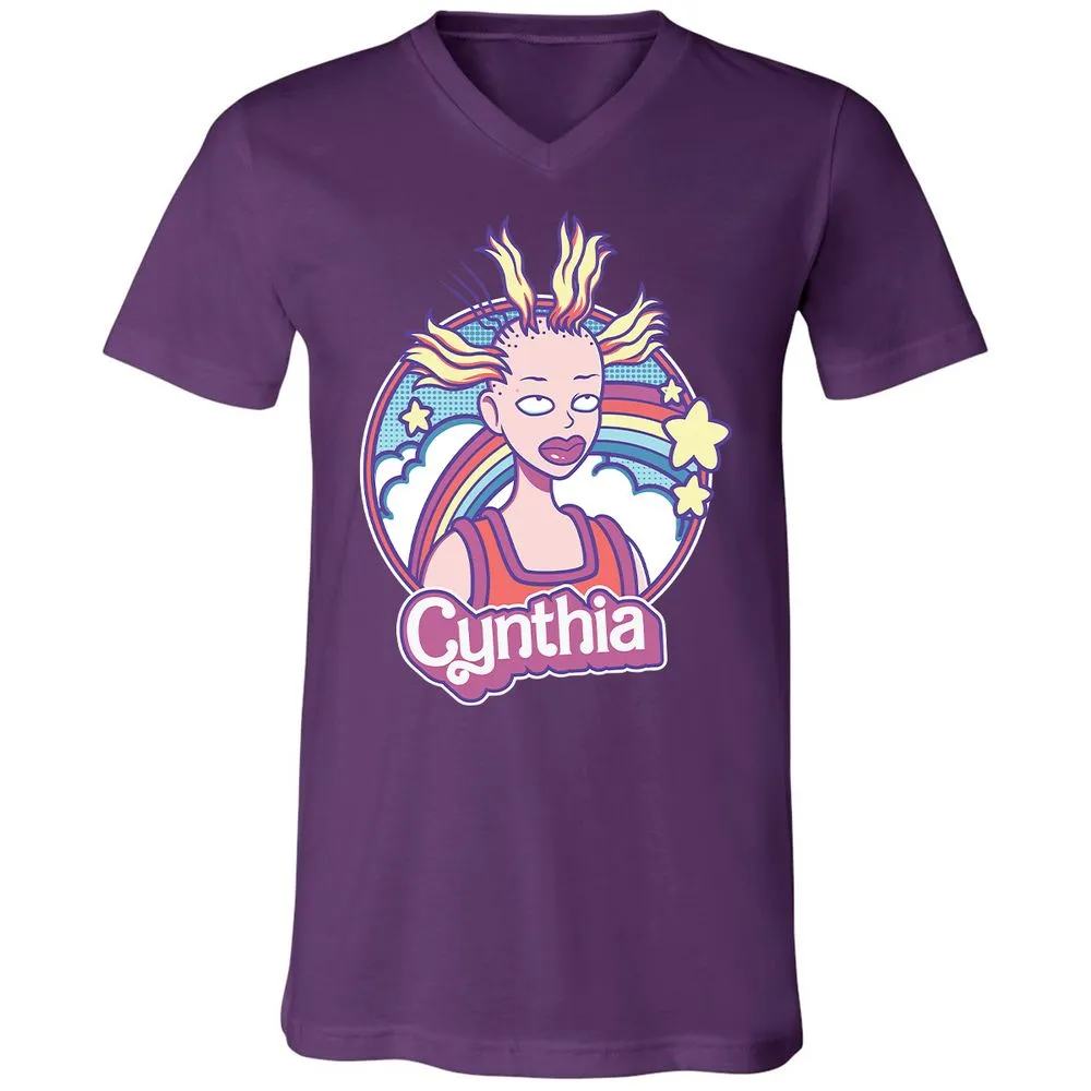 Unisex V-Neck T-Shirt - XKX7HKH4 - Team Purple - 9