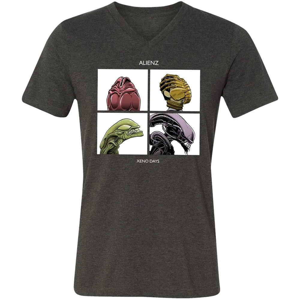 Unisex V-Neck T-Shirt - TVN763C4 - Dark Grey Heather - 8