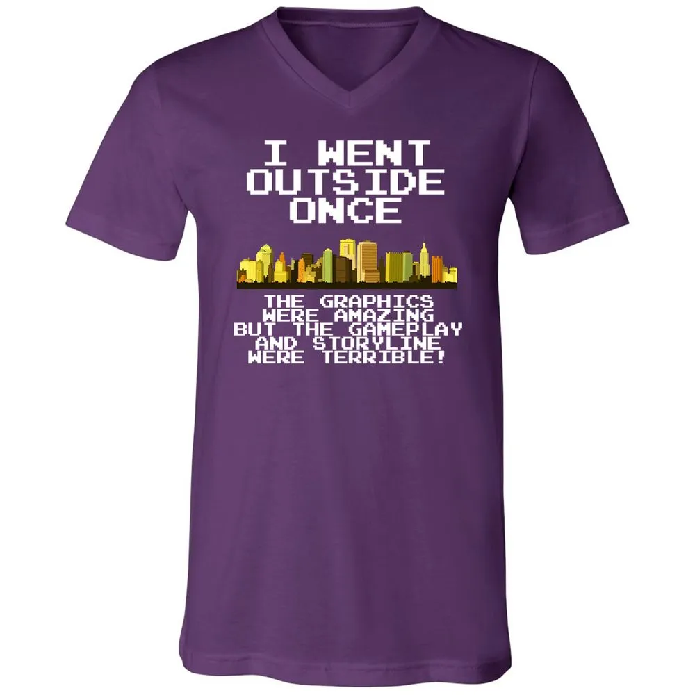 Unisex V-Neck T-Shirt - 991E19XM - Team Purple - 9