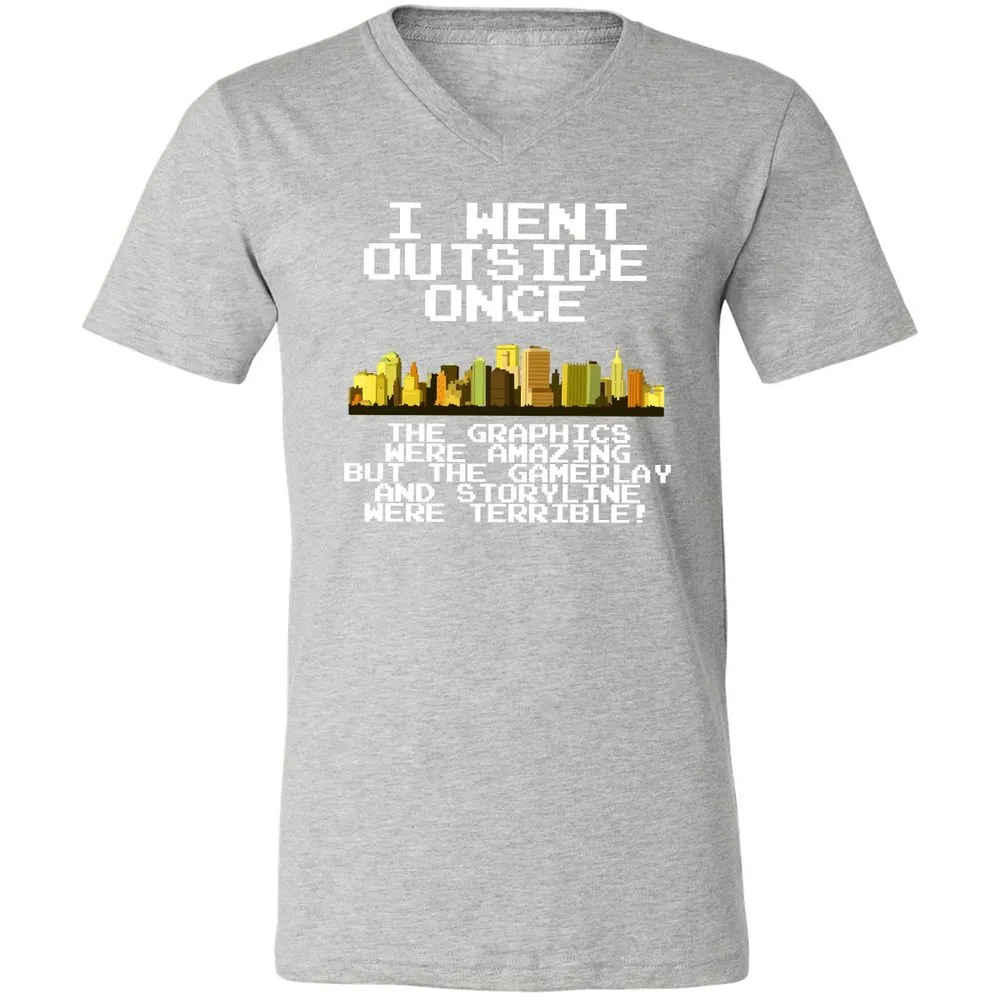 Unisex V-Neck T-Shirt - 991E19XM - Athletic Heather - 7