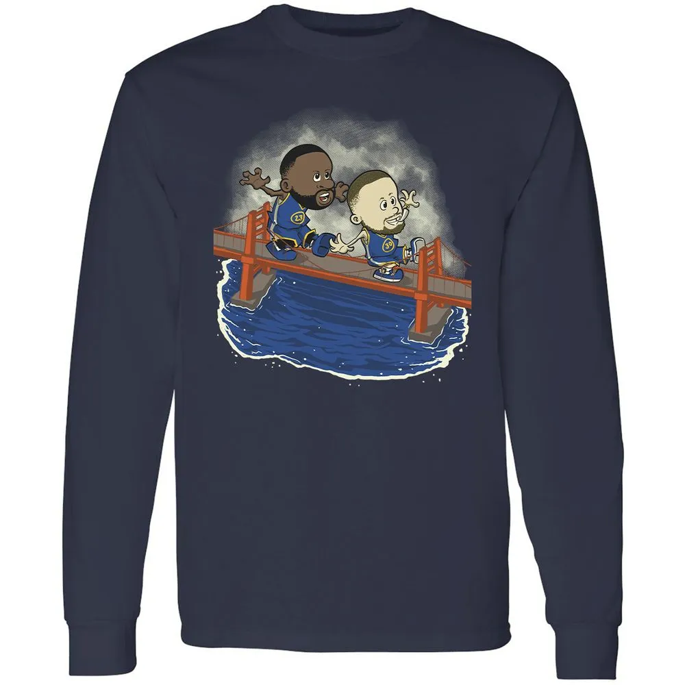 Long Sleeve T-Shirt - Black - Navy - 2