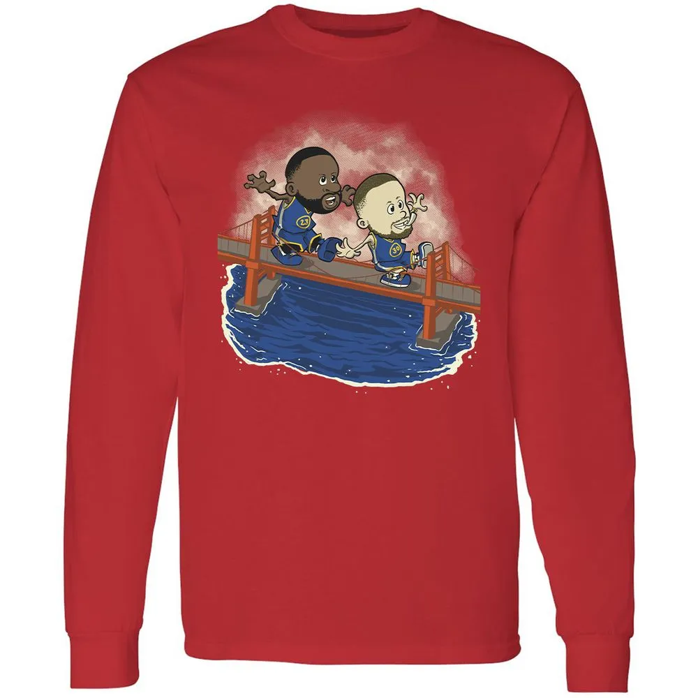 Long Sleeve T-Shirt - Black - Red - 14