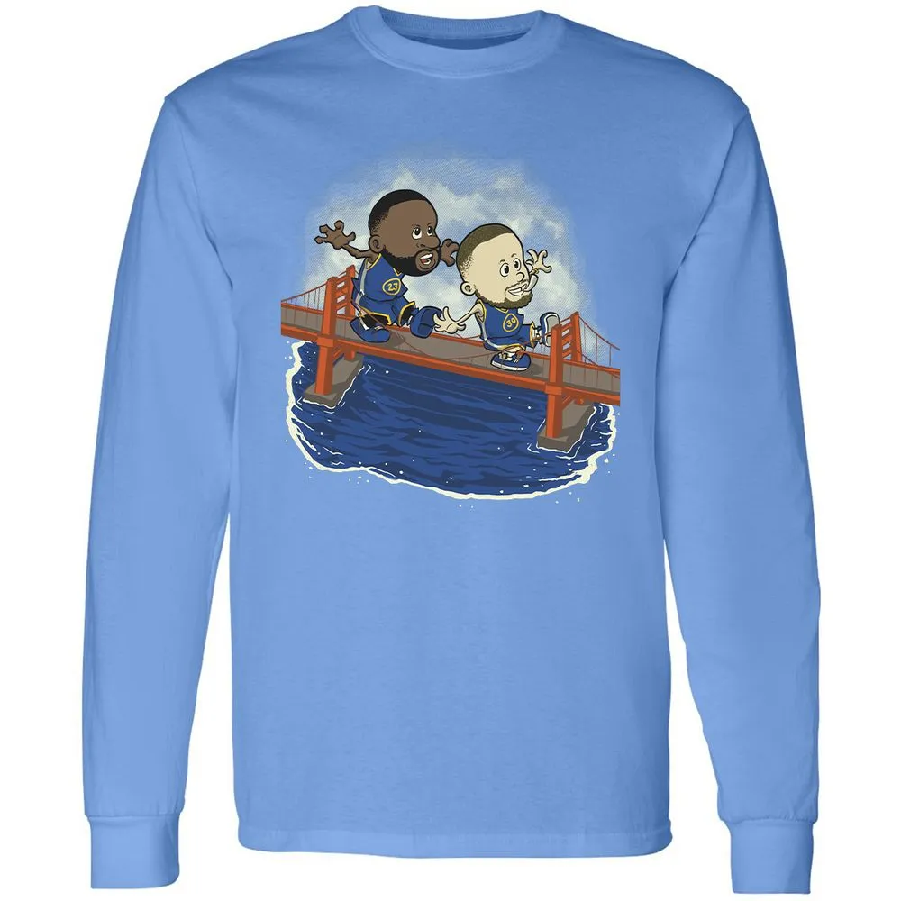 Long Sleeve T-Shirt - Black - Carolina Blue - 12