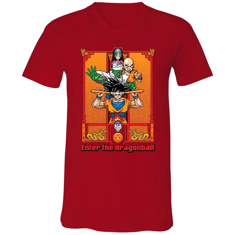 Unisex V-Neck T-Shirt - KVFW931P - Red - 3