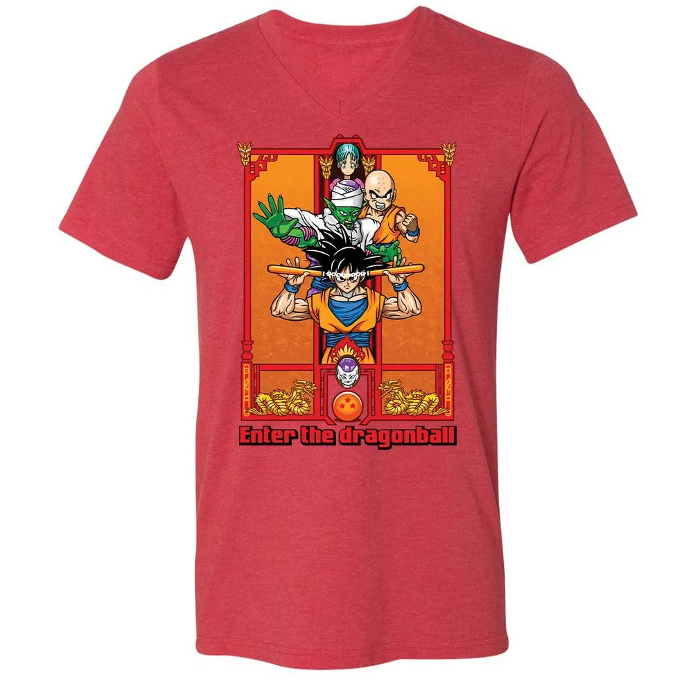 Unisex V-Neck T-Shirt - KVFW931P - Heather Red - 16