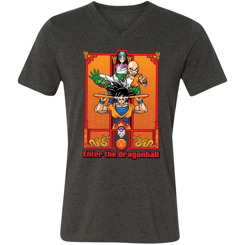 Unisex V-Neck T-Shirt - KVFW931P - Dark Grey Heather - 8