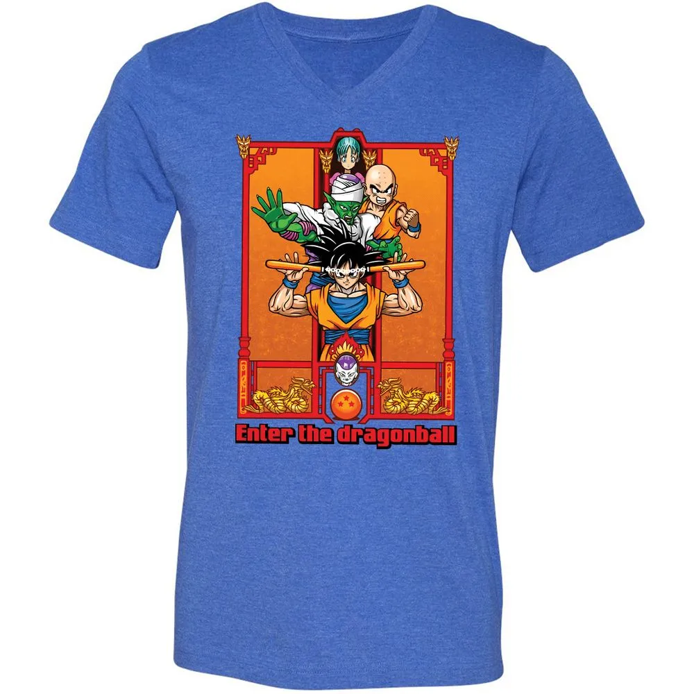 Unisex V-Neck T-Shirt - KVFW931P - Heather True Royal - 14