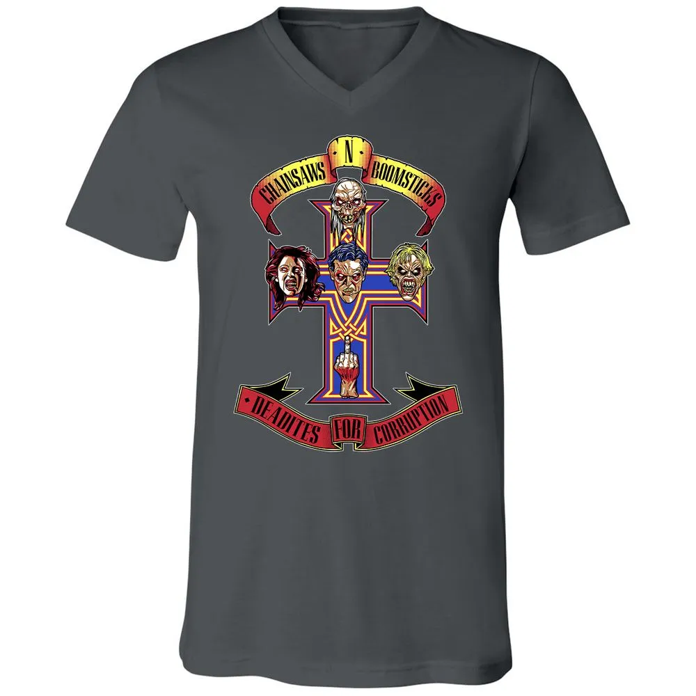 Unisex V-Neck T-Shirt - M7LRNMSD - Asphalt - 12