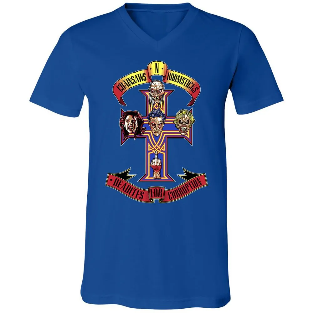 Unisex V-Neck T-Shirt - M7LRNMSD - True Royal - 4