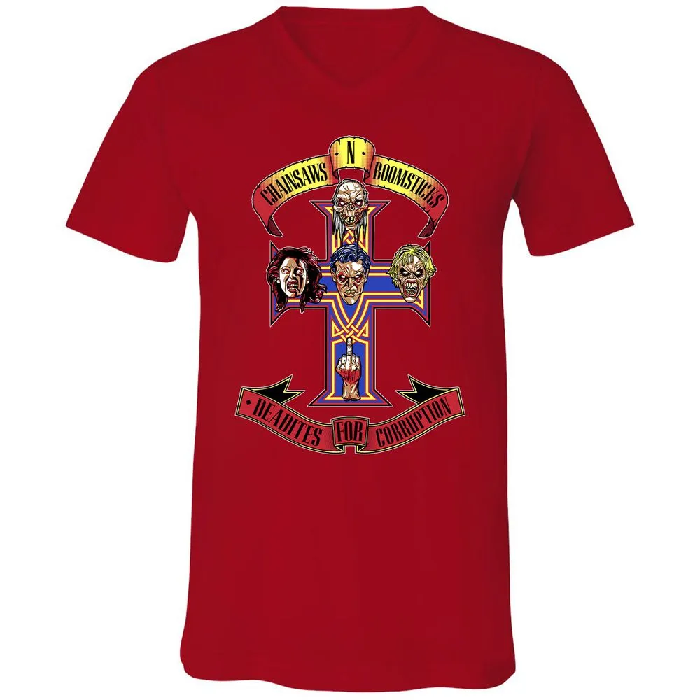 Unisex V-Neck T-Shirt - M7LRNMSD - Red - 3