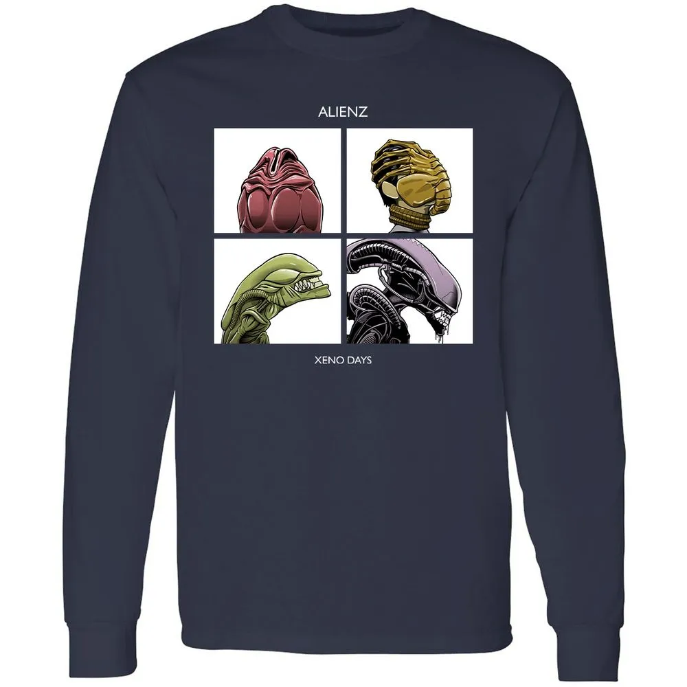 Long Sleeve T-Shirt - XR4PUGSB - Navy - 2