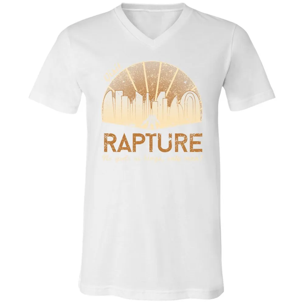 Unisex V-Neck T-Shirt - 1EGHDXGF - White - 5