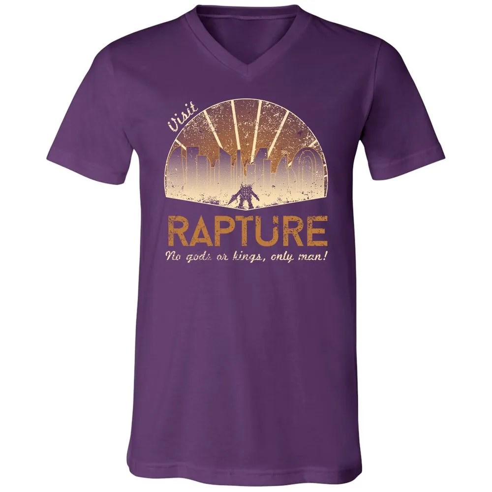Unisex V-Neck T-Shirt - 1EGHDXGF - Team Purple - 9