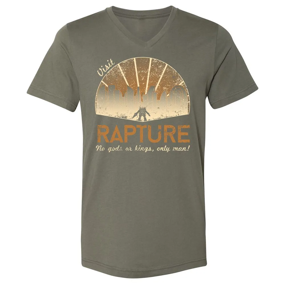 Unisex V-Neck T-Shirt - 1EGHDXGF - Military Green - 10