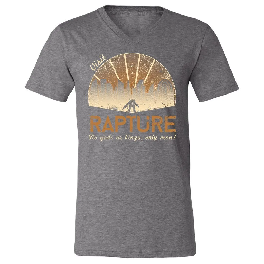 Unisex V-Neck T-Shirt - 1EGHDXGF - Deep Heather - 13