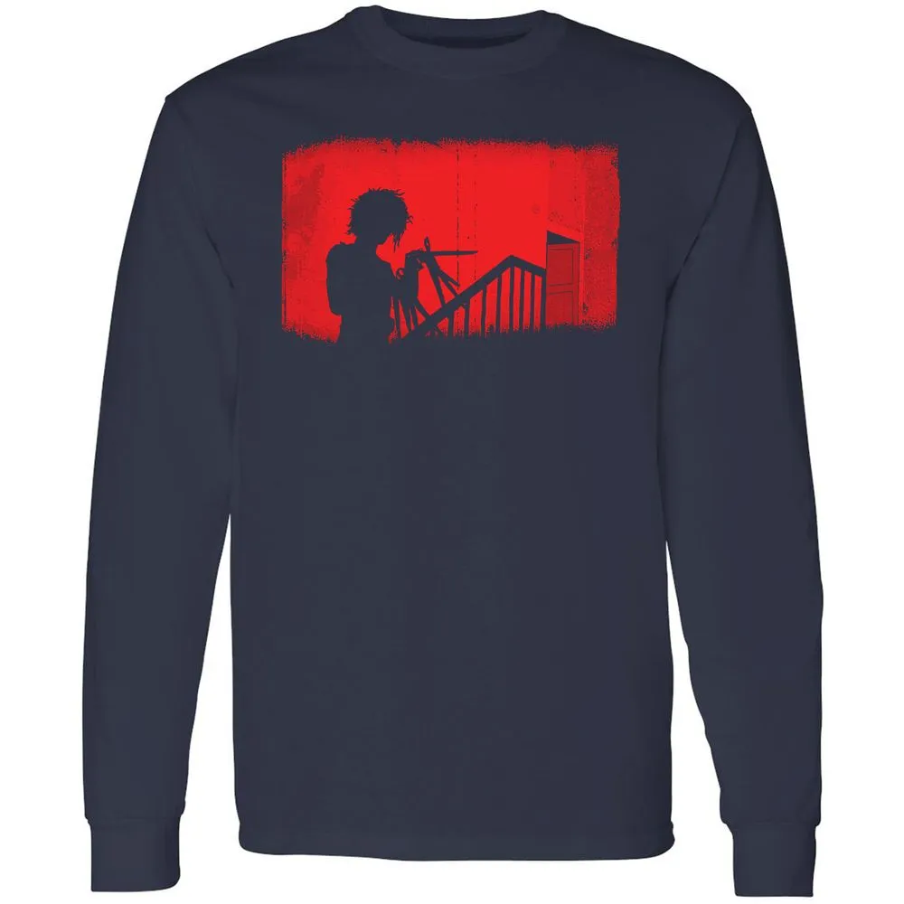 Long Sleeve T-Shirt - EERSAJDF - Navy - 2