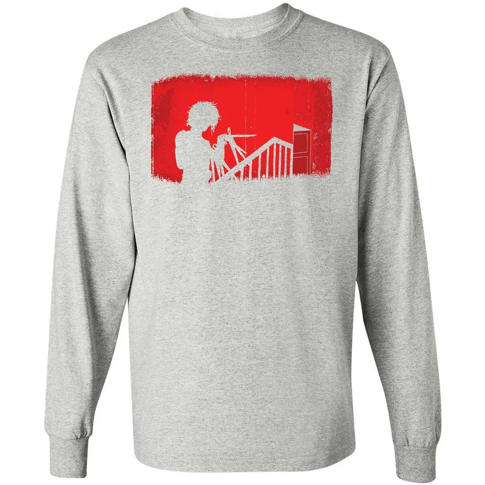 Long Sleeve T-Shirt - EERSAJDF - Ash - 7