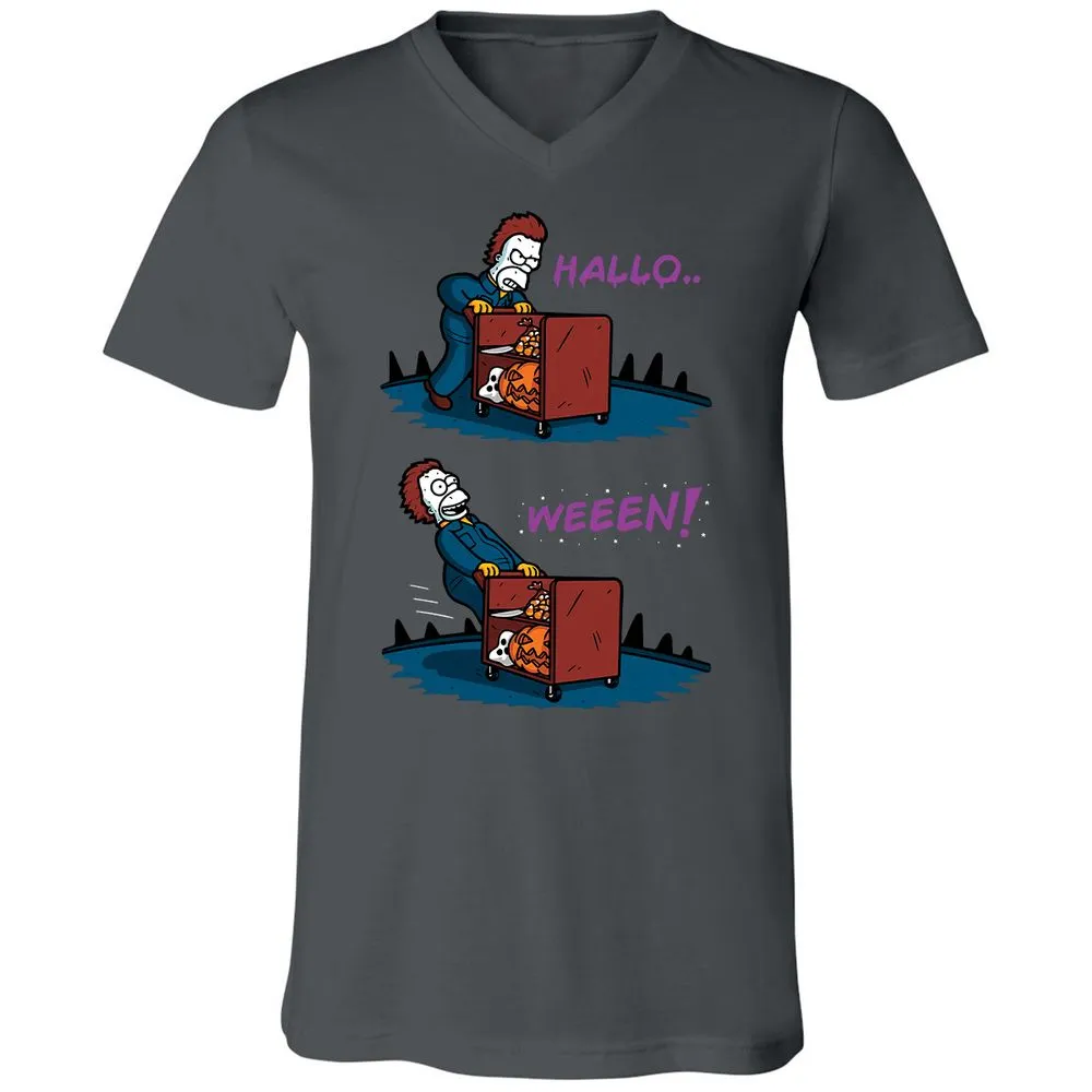 Unisex V-Neck T-Shirt - MMVAQEWT - Asphalt - 12