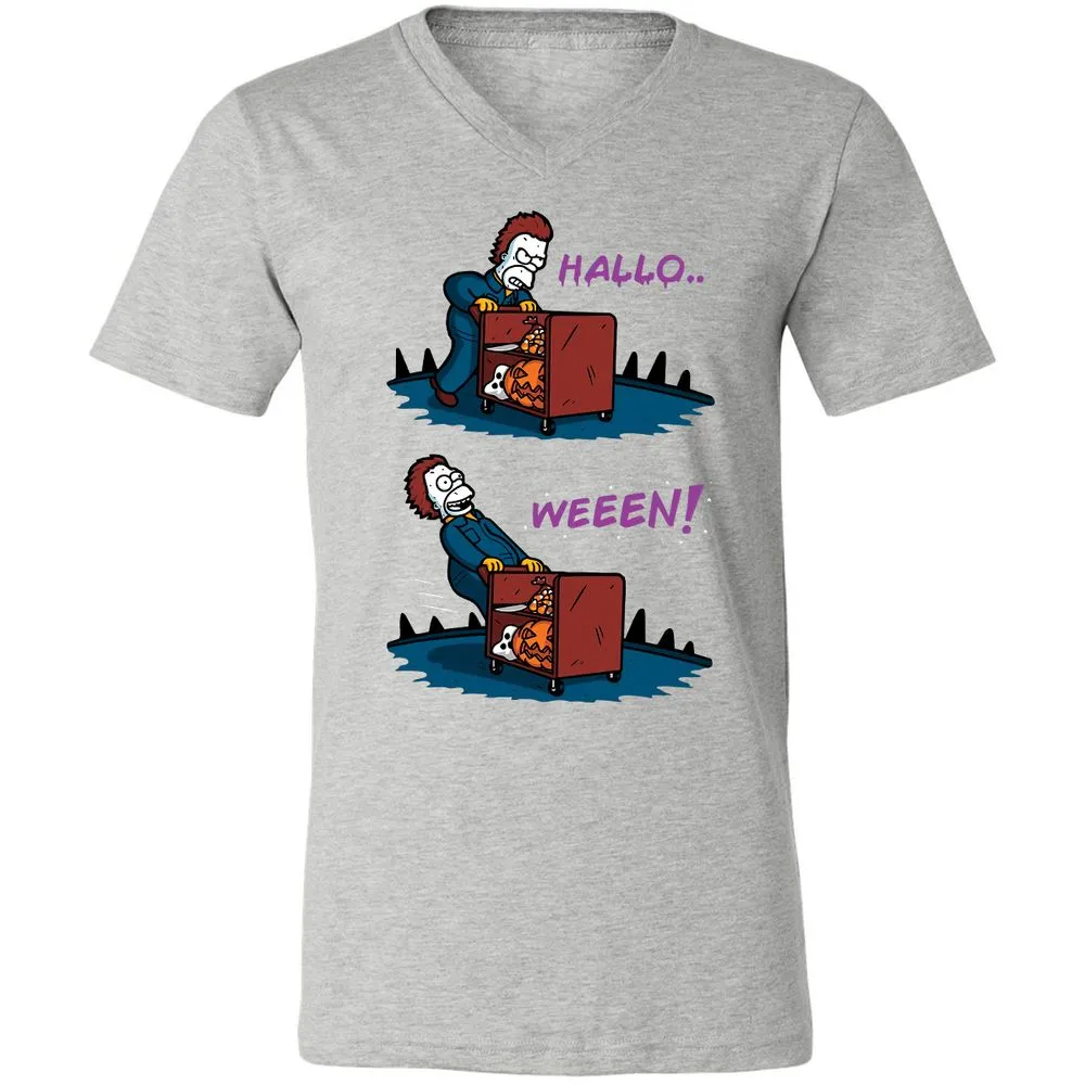 Unisex V-Neck T-Shirt - MMVAQEWT - Athletic Heather - 7