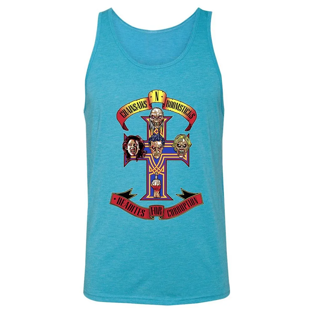 Unisex Jersey Tank - DQZARM8G - Aqua Triblend - 3