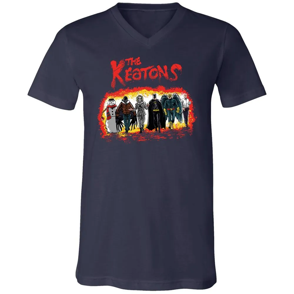 Unisex V-Neck T-Shirt - HPH87CCH - Navy - 2