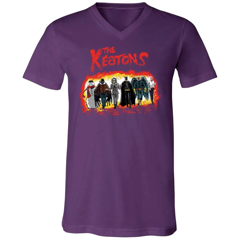 Unisex V-Neck T-Shirt - HPH87CCH - Team Purple - 9