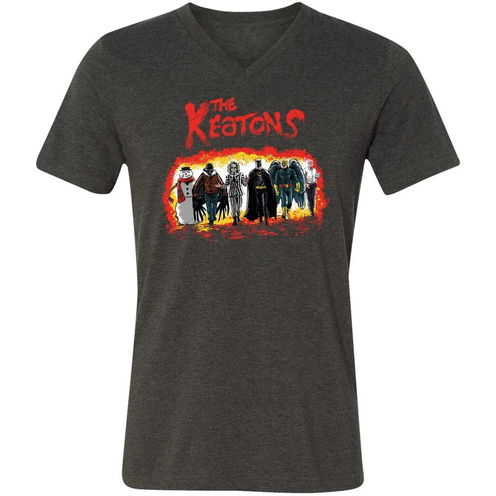 Unisex V-Neck T-Shirt - HPH87CCH - Dark Grey Heather - 8