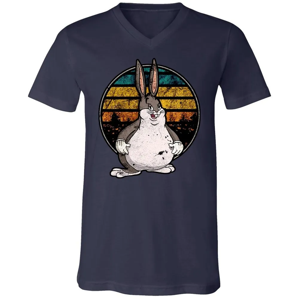 Unisex V-Neck T-Shirt - AMR9BWRT - Navy - 2