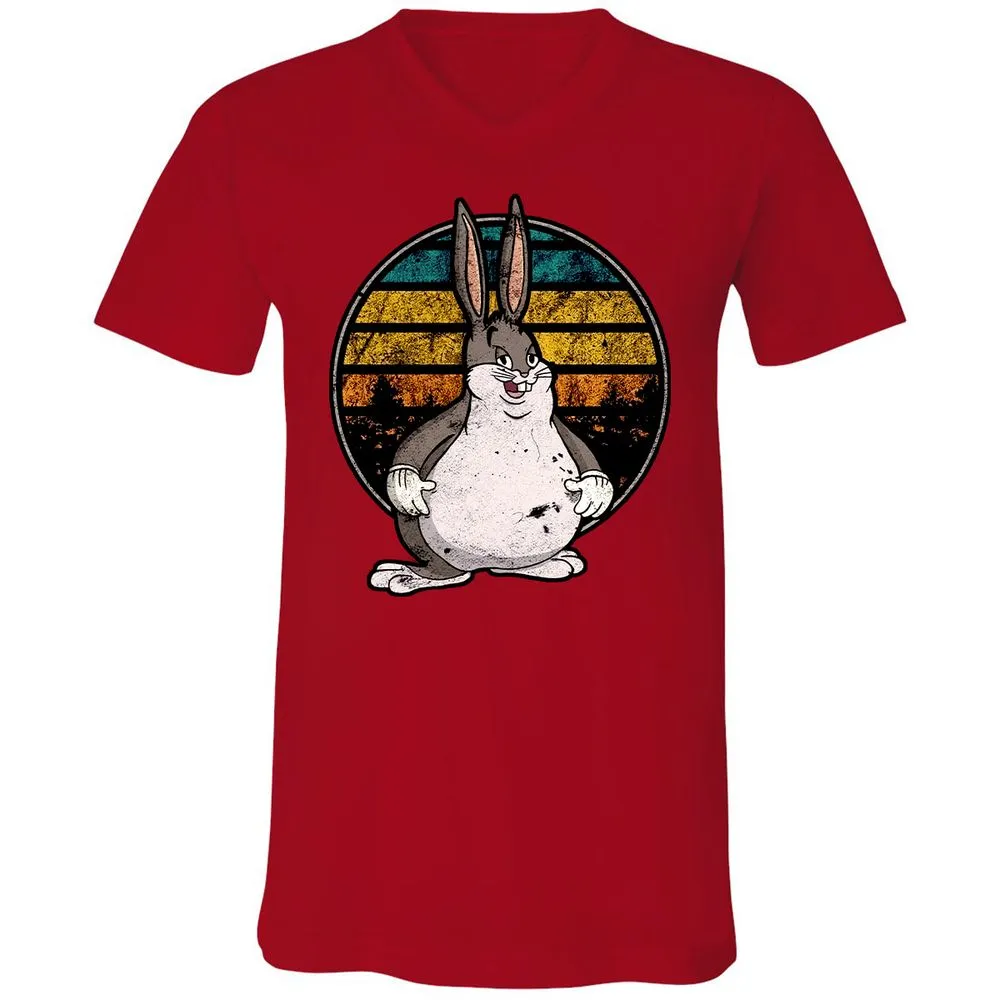 Unisex V-Neck T-Shirt - AMR9BWRT - Red - 3