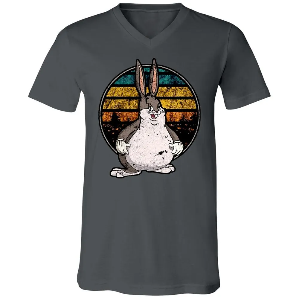 Unisex V-Neck T-Shirt - AMR9BWRT - Asphalt - 12