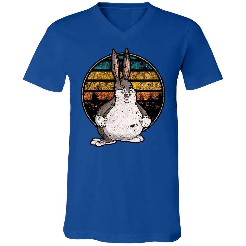 Unisex V-Neck T-Shirt - AMR9BWRT - True Royal - 4