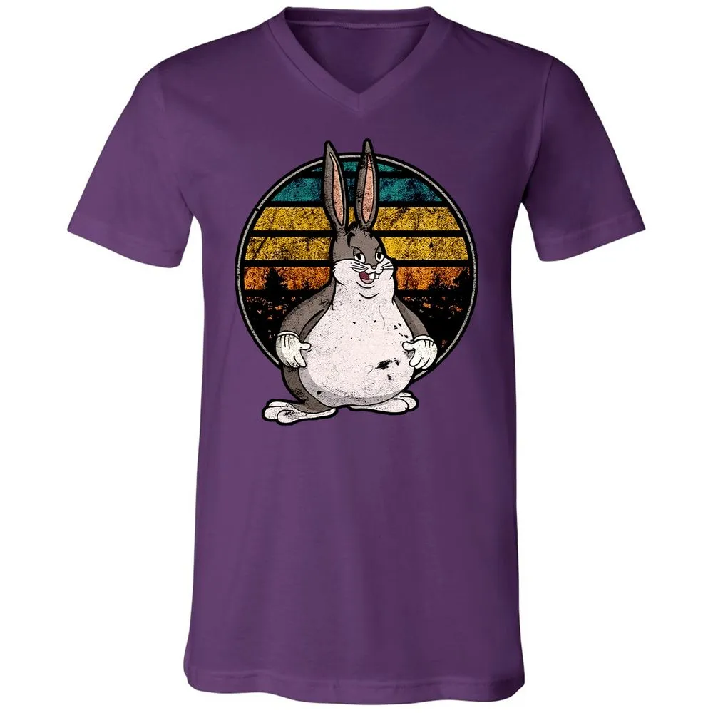 Unisex V-Neck T-Shirt - AMR9BWRT - Team Purple - 9