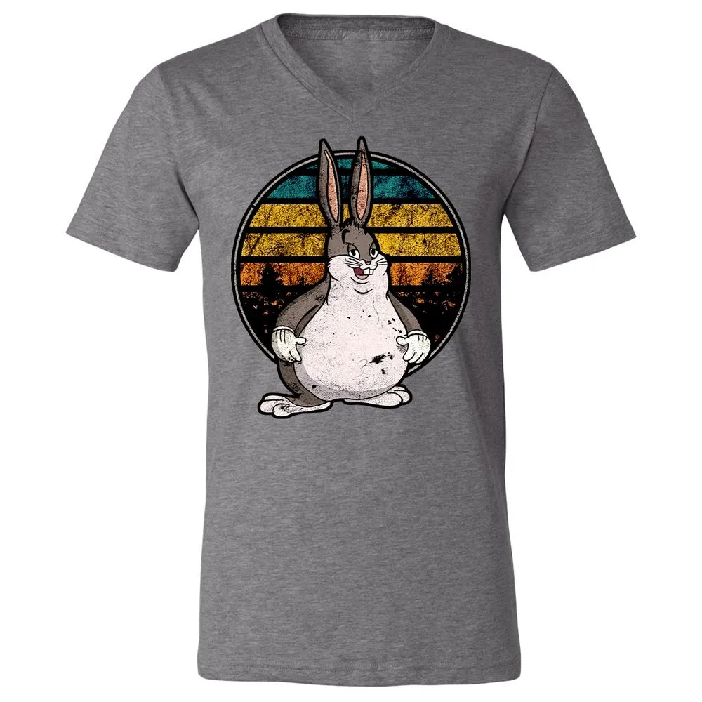 Unisex V-Neck T-Shirt - AMR9BWRT - Deep Heather - 13