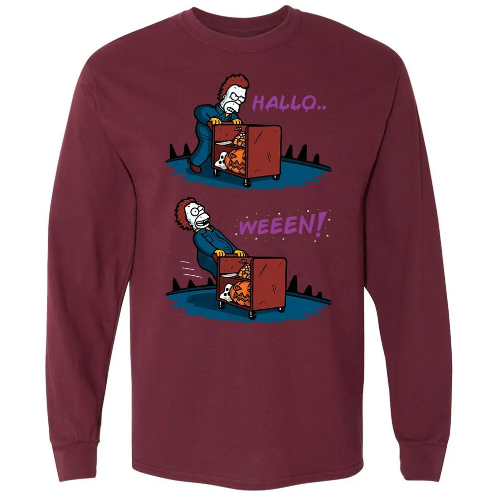 Long Sleeve T-Shirt - F7MVULQP - Maroon - 11