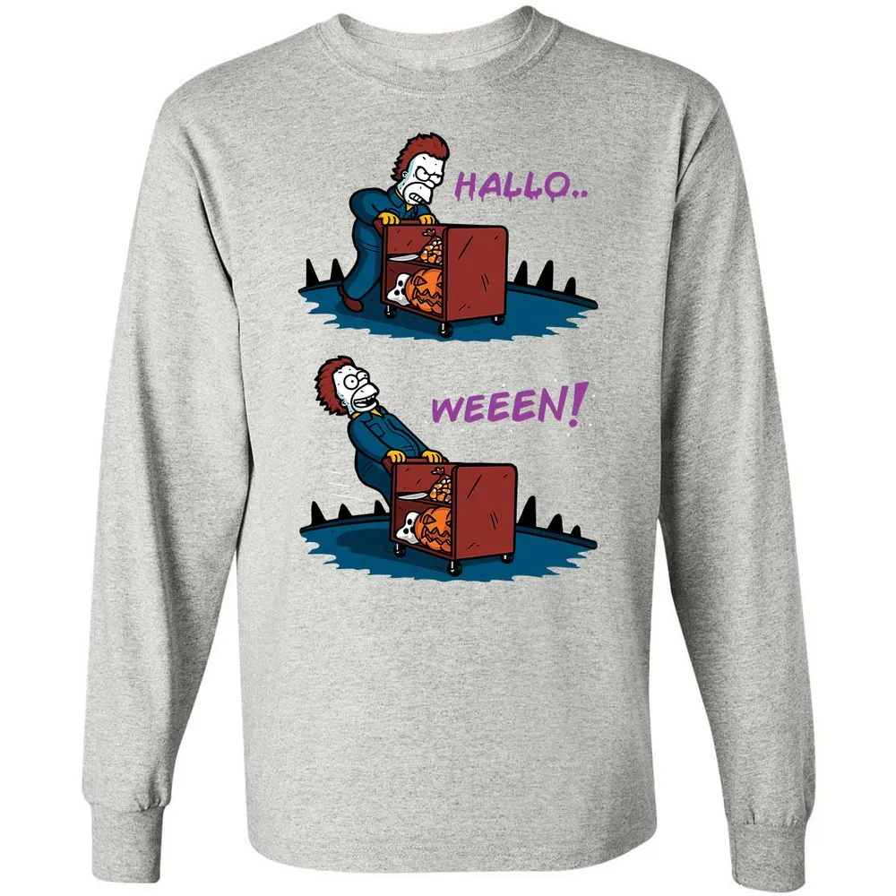 Long Sleeve T-Shirt - F7MVULQP - Ash - 7
