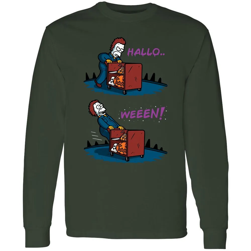 Long Sleeve T-Shirt - F7MVULQP - Forest Green - 4