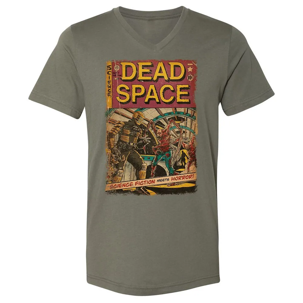 Unisex V-Neck T-Shirt - 7Y1W5J86 - Military Green - 10