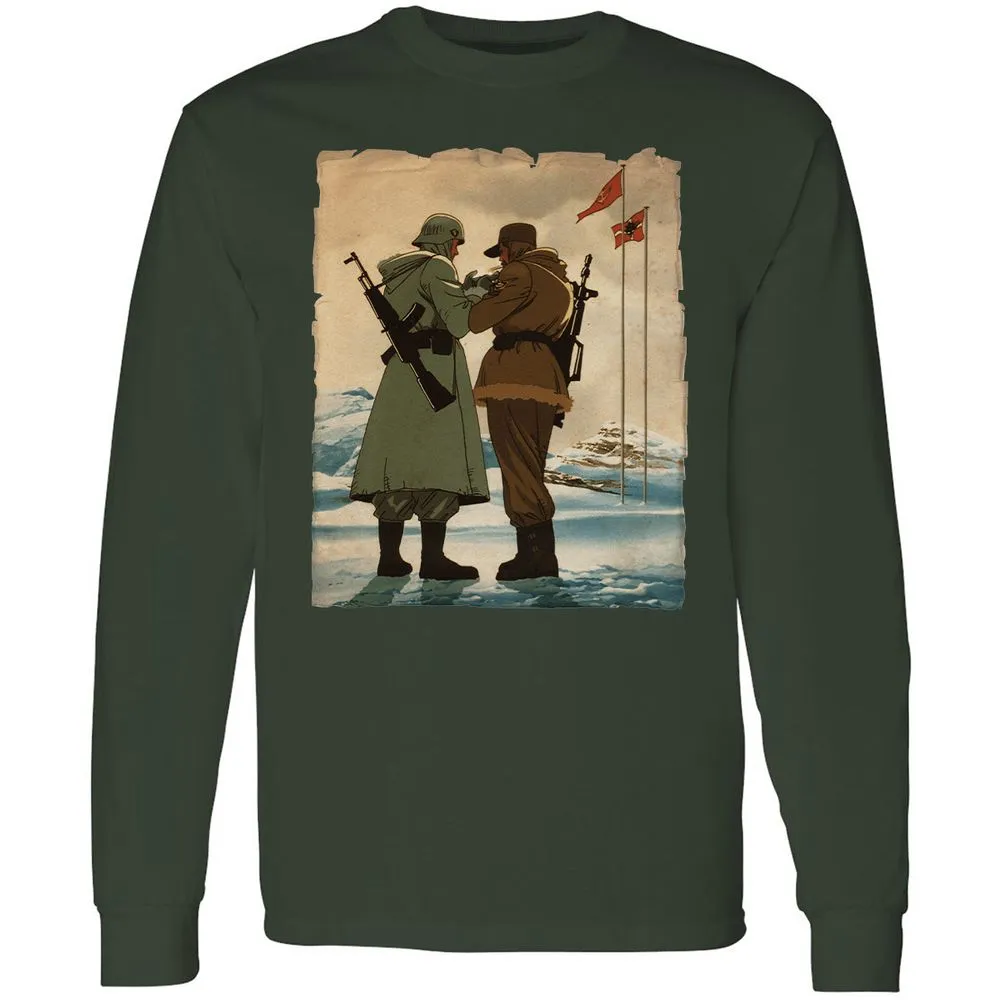 Long Sleeve T-Shirt - 2T4HG375 - Forest Green - 4