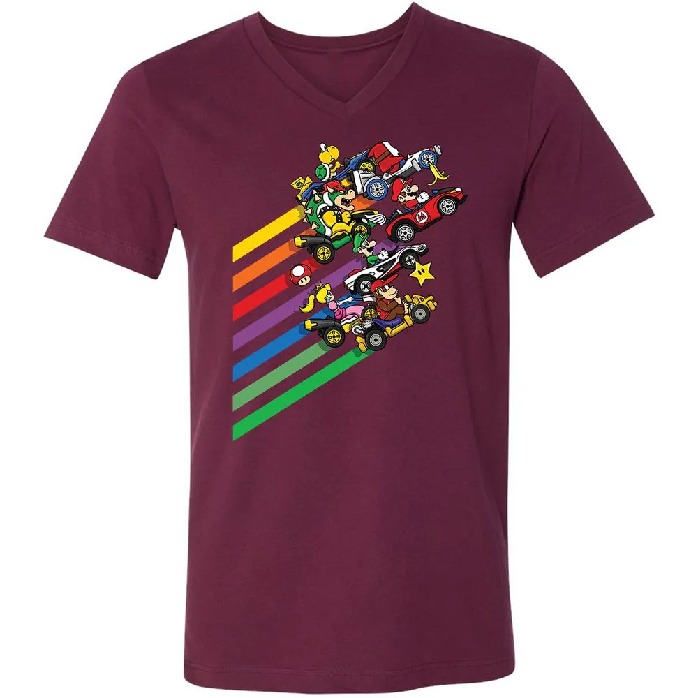 Unisex V-Neck T-Shirt - FB6G6S4G - Maroon - 6