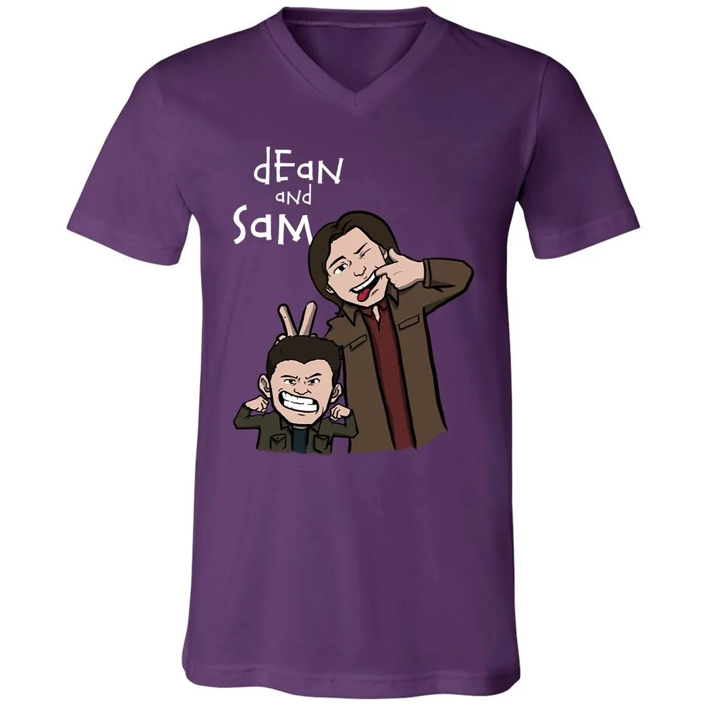 Unisex V-Neck T-Shirt - FKY5WHW4 - Team Purple - 9