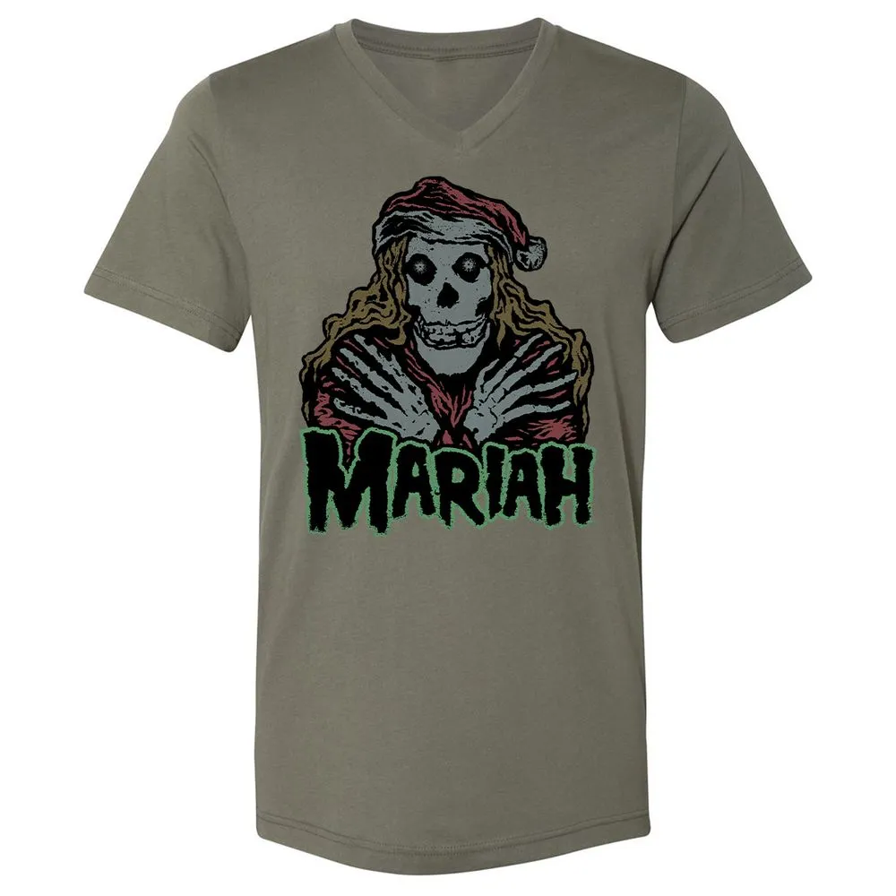 Unisex V-Neck T-Shirt - ELDR5SZF - Military Green - 10