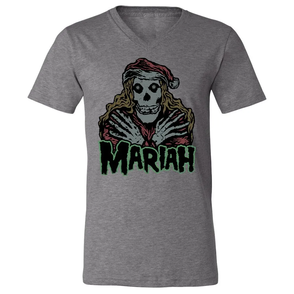 Unisex V-Neck T-Shirt - ELDR5SZF - Deep Heather - 13