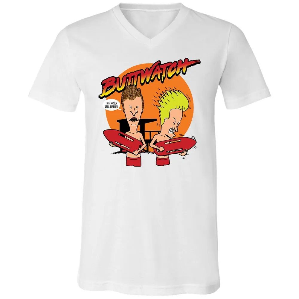 Unisex V-Neck T-Shirt - MZ2D34U5 - White - 5