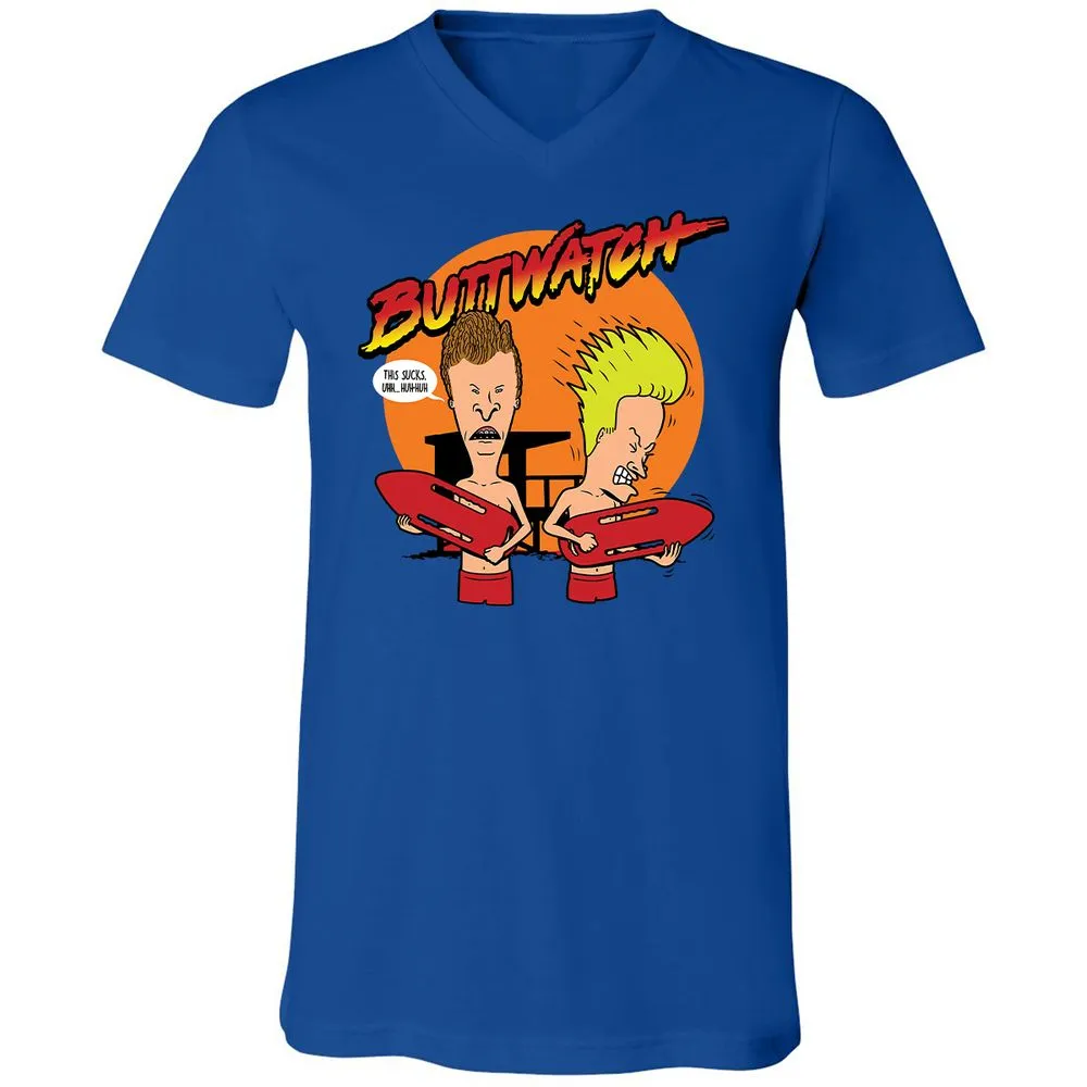 Unisex V-Neck T-Shirt - MZ2D34U5 - True Royal - 4