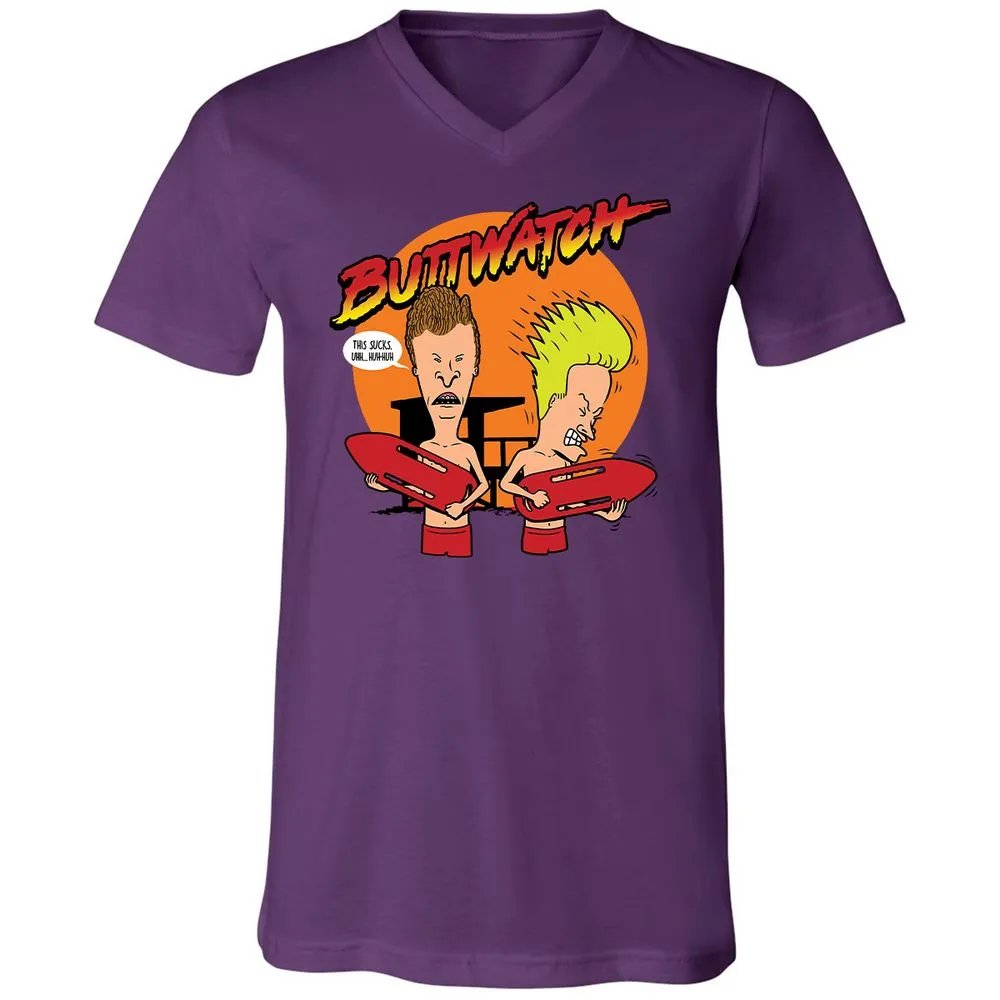 Unisex V-Neck T-Shirt - MZ2D34U5 - Team Purple - 9